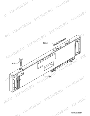 Взрыв-схема посудомоечной машины Ikea HYGIENISK 20426177 - Схема узла Command panel 037